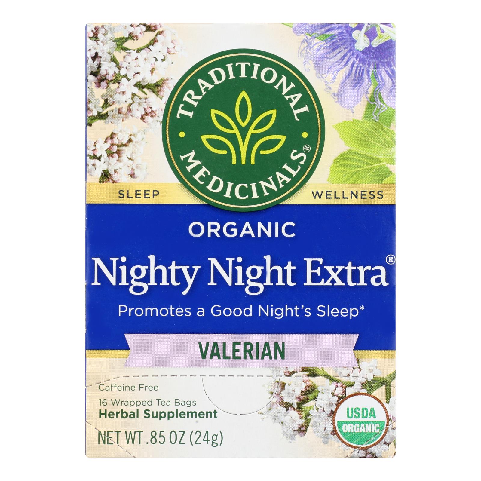 Nighty Night Valerian Herbal Tea - Organic, 6 Pack, 16 Bags