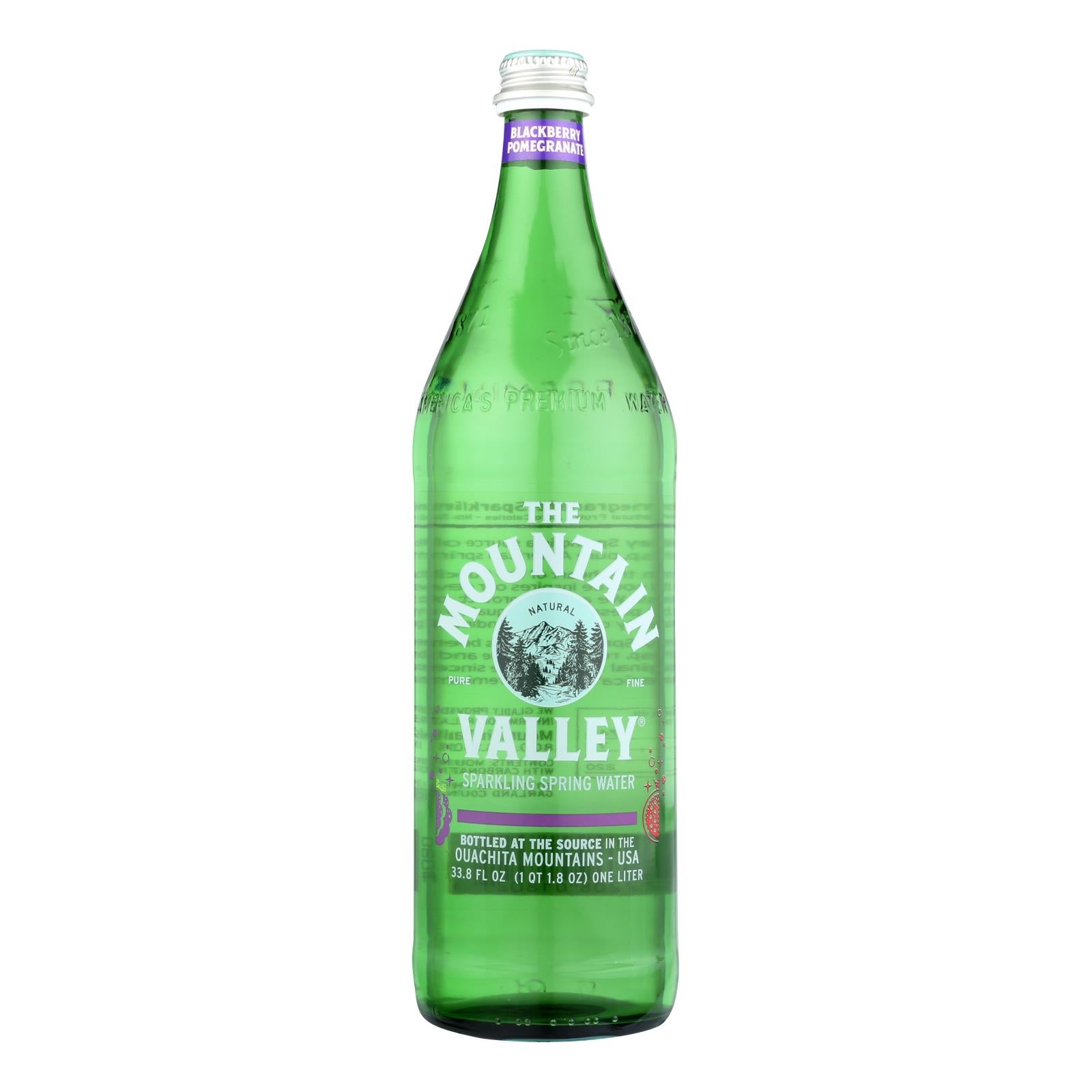 Mountain Valley Blackberry Pomegranate Sparkling Water 12pk
