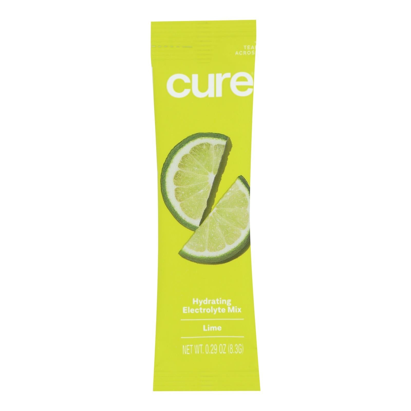 Cure Hydration Lime Drink Mix - 8 Pack, 0.29 oz Each