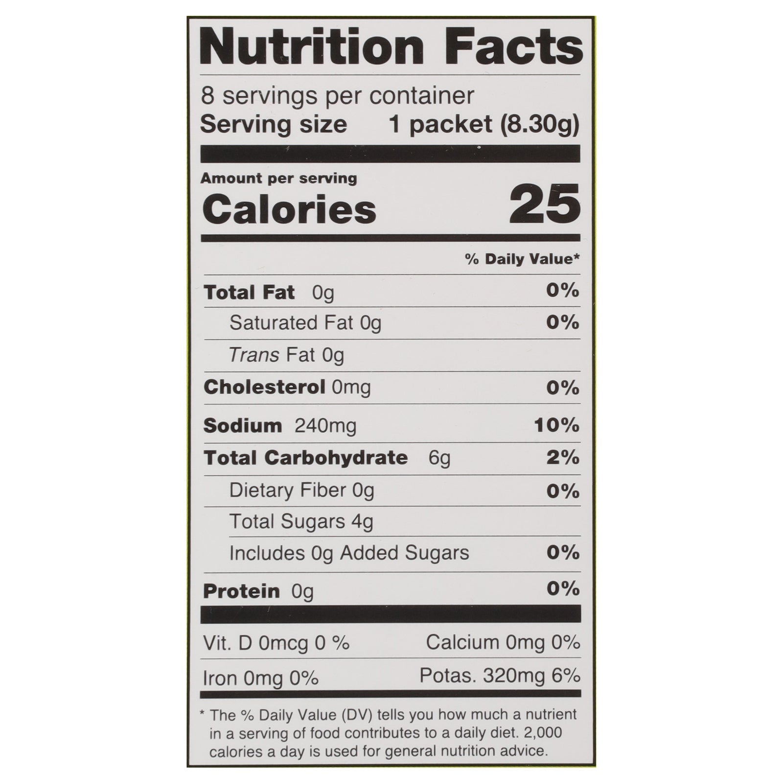 Cure Hydration Lime Drink Mix - 8 Pack, 0.29 oz Each