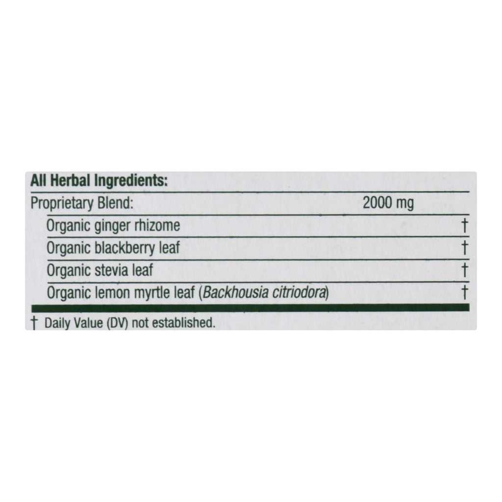 Organic Ginger Aid Herbal Tea - 16 Bags, Case of 6