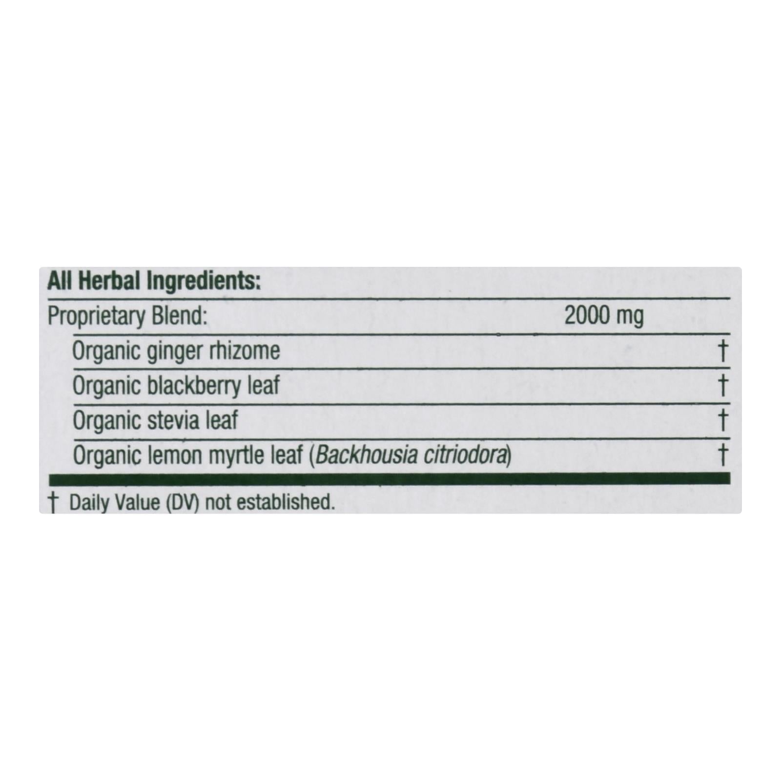 Organic Ginger Aid Herbal Tea - 16 Bags, Case of 6