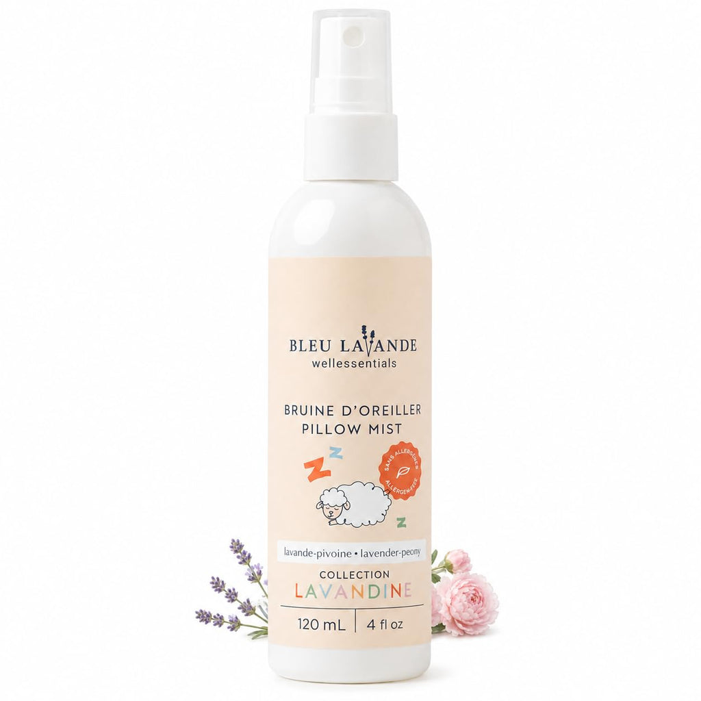 Bleu Lavande Baby Pillow Mist Bedtime Room Spray, Lavender-Peony, 4 fl oz