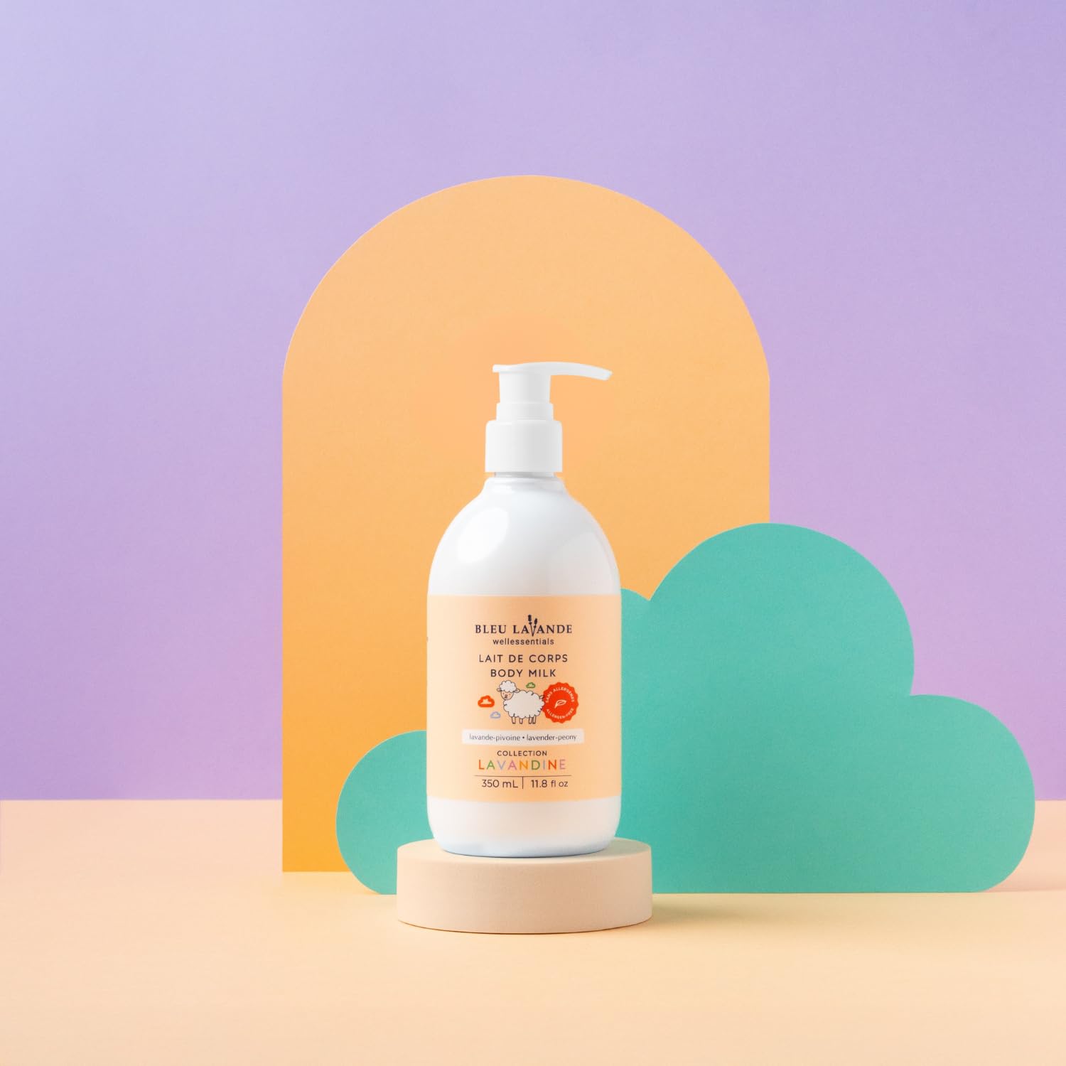Bleu Lavande 3-in-1 Baby Wash, Shampoo & Bubble Bath, Tear-Free 11.8 fl oz