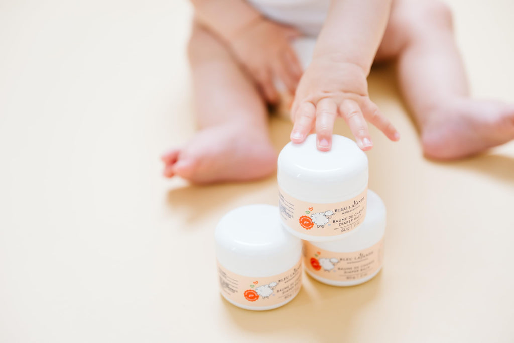Bleu Lavande Natural Baby Diaper Balm, Allergen-Free Skin Cream, 2.1 oz