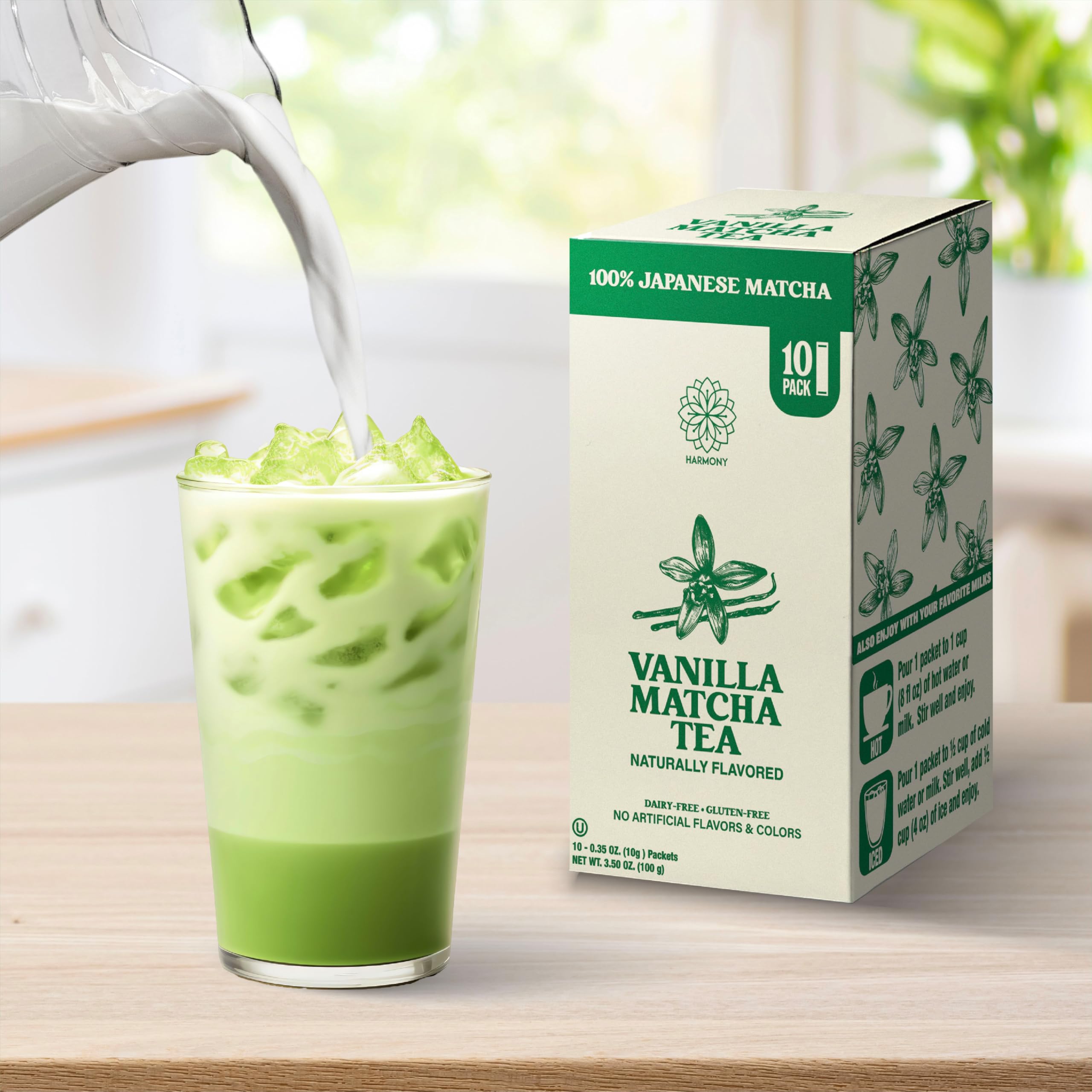 Harmony Premium Japanese Matcha Tea Powder Sticks