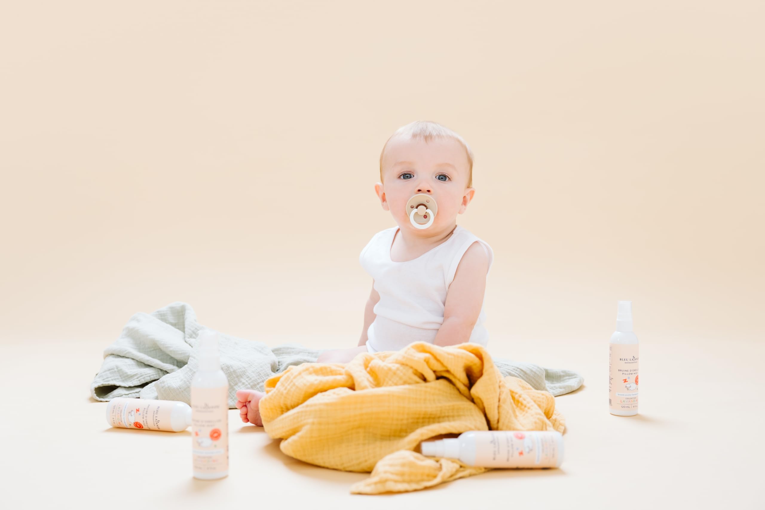 Bleu Lavande Baby Pillow Mist Bedtime Room Spray, Lavender-Peony, 4 fl oz