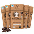 Jelina Chocolatier Belgian Dark Chocolate Sea Salt Bars, 72% Cacao, 5-Pack