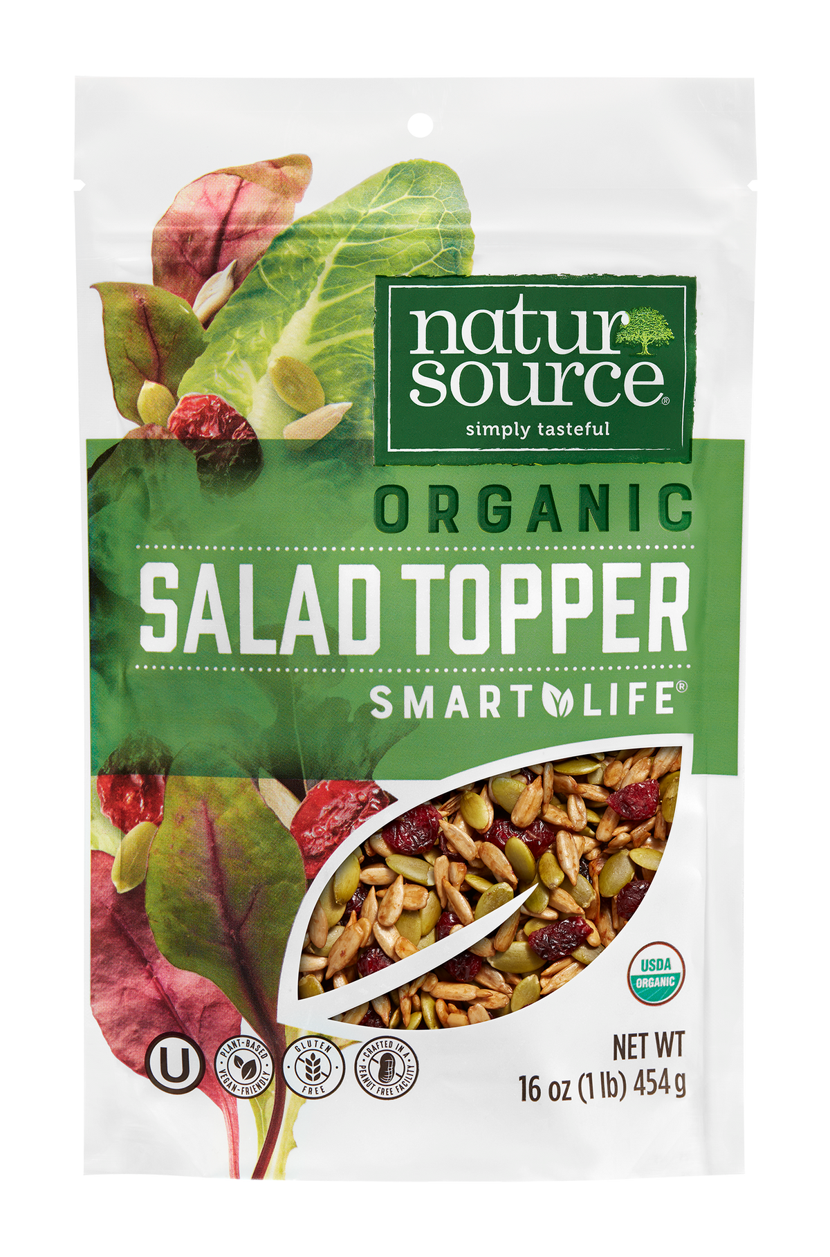 naturSource Organic Salad Topper Smart Life 16 oz (1 lb) Gluten-Free, Non-GMO, No Artificial Flavors or Colors