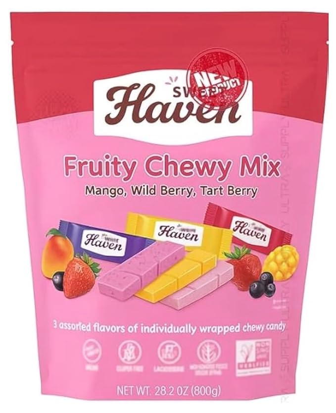 Sweet Haven Fruity Chewy Mix | Mango, Wild Berry & Tart Berry | Vegan, Gluten Free, Non-GMO | 28.2oz