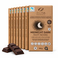 Jelina Chocolatier Belgian Dark Chocolate Sea Salt Bars, 72% Cacao, 8-Pack