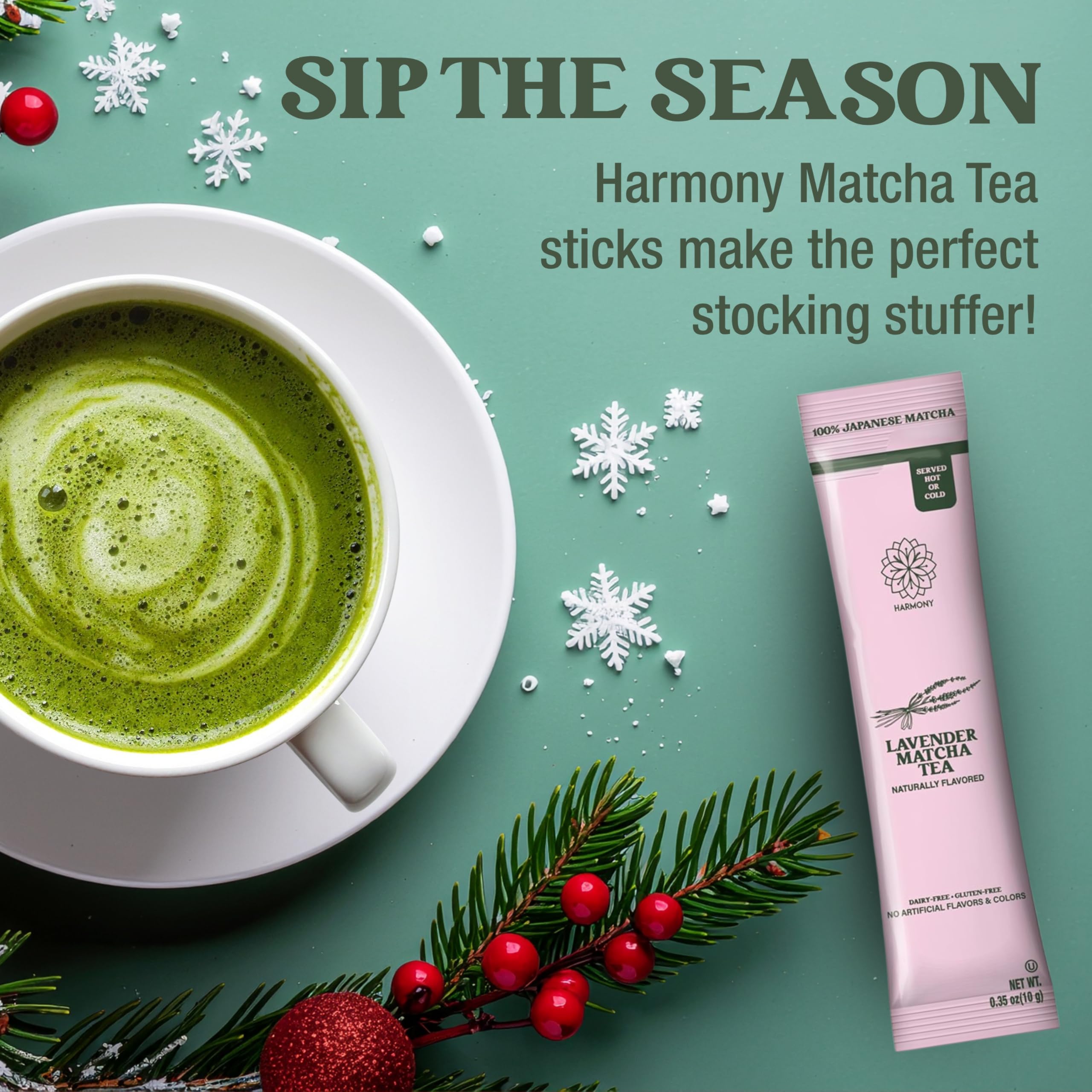 Harmony Premium Japanese Matcha Tea Powder Sticks