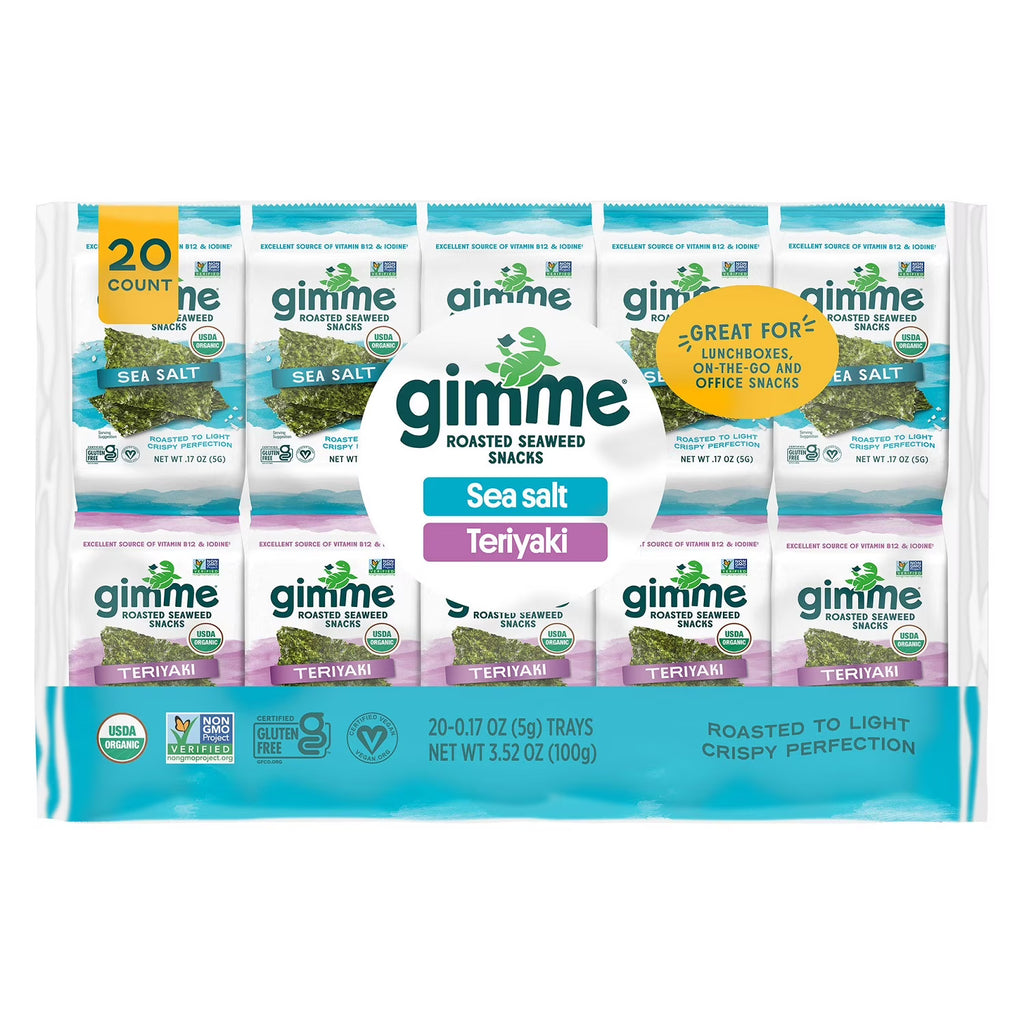 Gimme Organic Seaweed Variety Pack, 0.17 Ounce (Pack of 20)