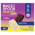Magic-Spoons Protein Treats Minis (24 Count.) Double Chocolate & Marshmallow, Keto Friendly, 5g Protein, Low Sugar, Gluten-Free Snack Bars